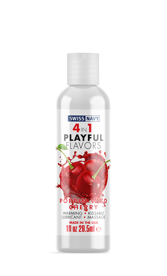 Playful Flavours 4 In 1 Poppin Wild Cherry 1oz/29.5ml Default Title Flavoured Lube