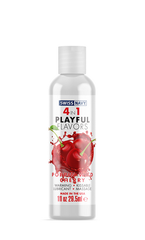 Playful Flavours 4 In 1 Poppin Wild Cherry 1oz/29.5ml Default Title Flavoured Lube