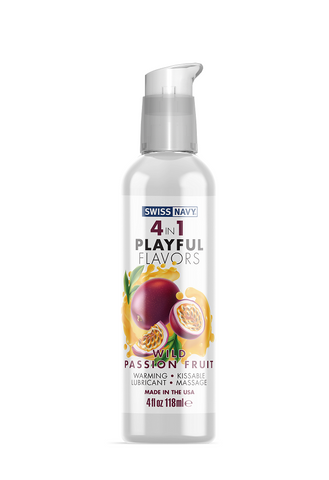 Playful Flavours 4 In 1 Wild Passion Fruit 4oz/118ml Lube Default Title Flavoured Lube