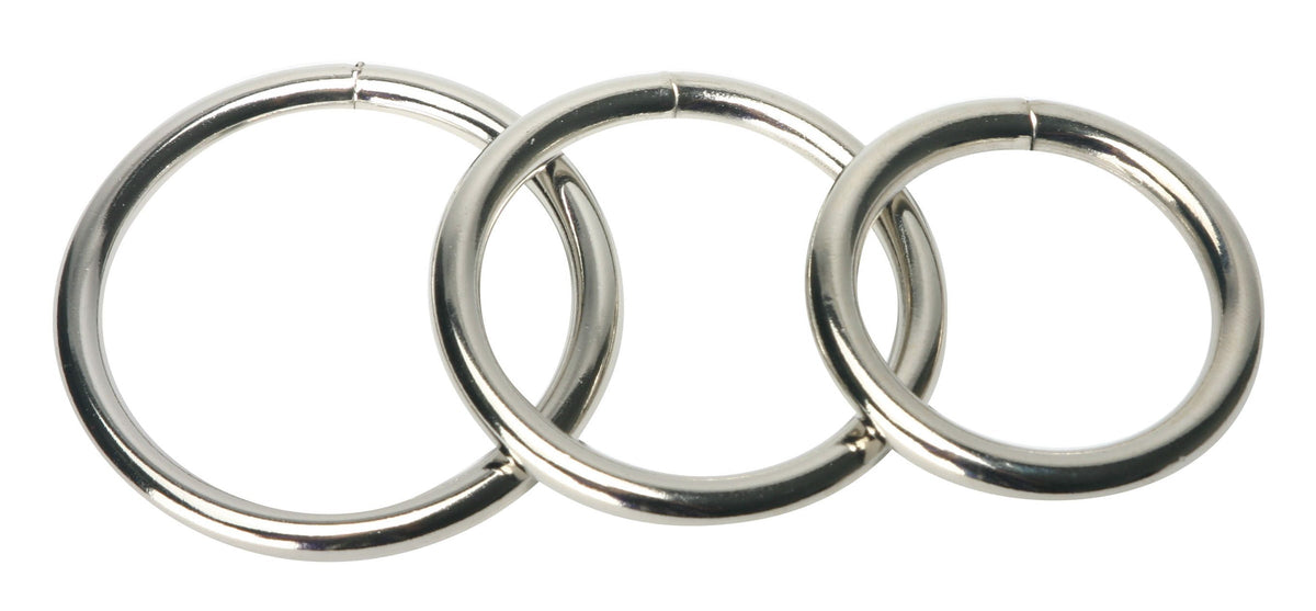 Master Series Trine Steel Ring Collection – 3.9cm - 5.2cm > Cock Ring > Sets