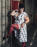 Kixies Holly Shimmer Cranberry Thigh-High Tights > Clothes > Hosiery > Stockings