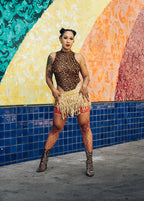 Claudia: Red Net...You Bet! Petite to Plus Size Thigh Highs