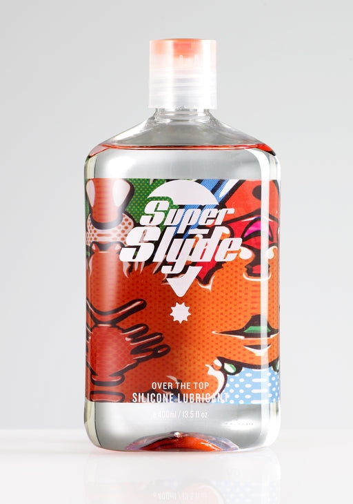 Superslyde Originals 400ml Silicone Lubricant Clear Bottle with One-Hand Press Dispenser Secondary image