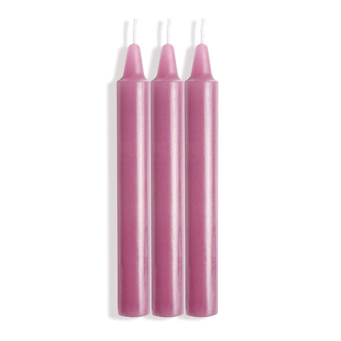 LaCire Drip Pillar Candles - Violet 90 Minutes Burn Time Drip Candles