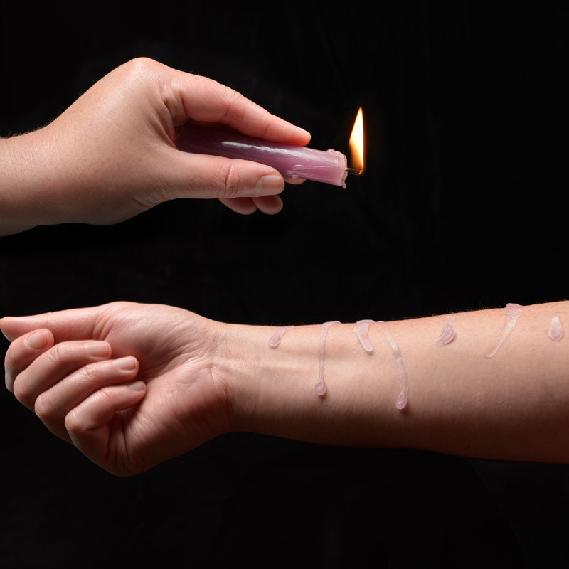 LaCire Drip Pillar Candles - Violet 90 Minutes Burn Time > Candles > Drip