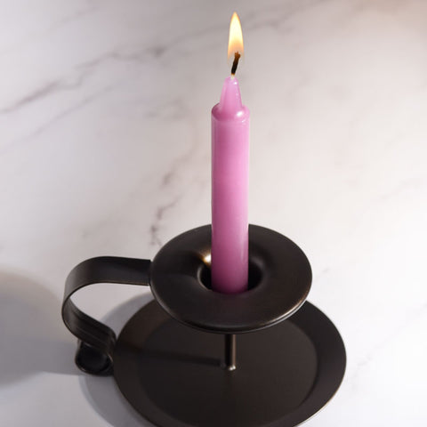LaCire Drip Pillar Candles - Violet 90 Minutes Burn Time Drip Candles