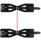 Sex & Mischief Brat Handcuffs – Faux Leather Corset Cutout > Bondage Gear > Handcuffs