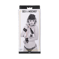 Sex & Mischief Brat Kit with Wrist Restraints and Flogger BONDAGE-TOYS