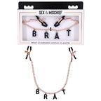 Sex & Mischief Brat Charmed – Rubber Tipped Nipple Clamps Rose Gold > Sex Toys > Nipple Clamps