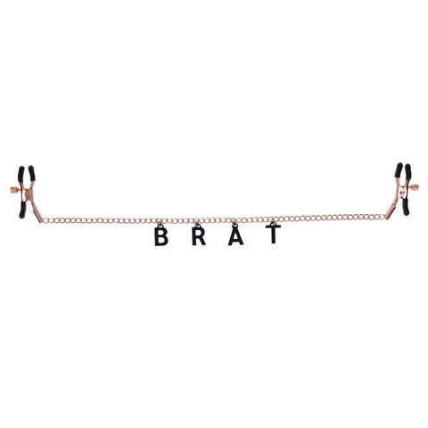 Sex & Mischief Brat Charmed Nipple Clamps 45 cm Chain Nipple Stimulators