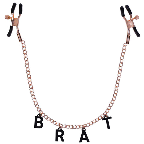 Sex & Mischief Brat Charmed Nipple Clamps 45 cm Chain Nipple Stimulators