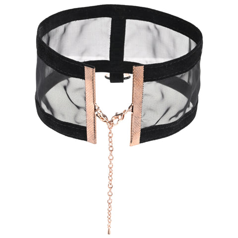 Sex and Mischief Sheer Day Collar for Sensual Sophistication Restraints