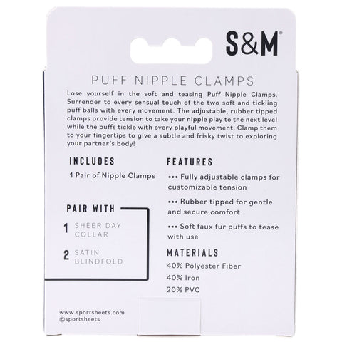 Sex and Mischief Puff Nipple Clamps for Enhanced Sensation and Intimate Pleasure Nipple Clips
