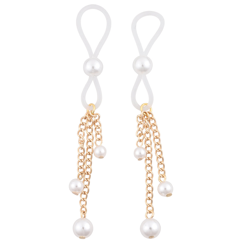 Sex & Mischief Pearl Nipple Ties Nipple Stimulators