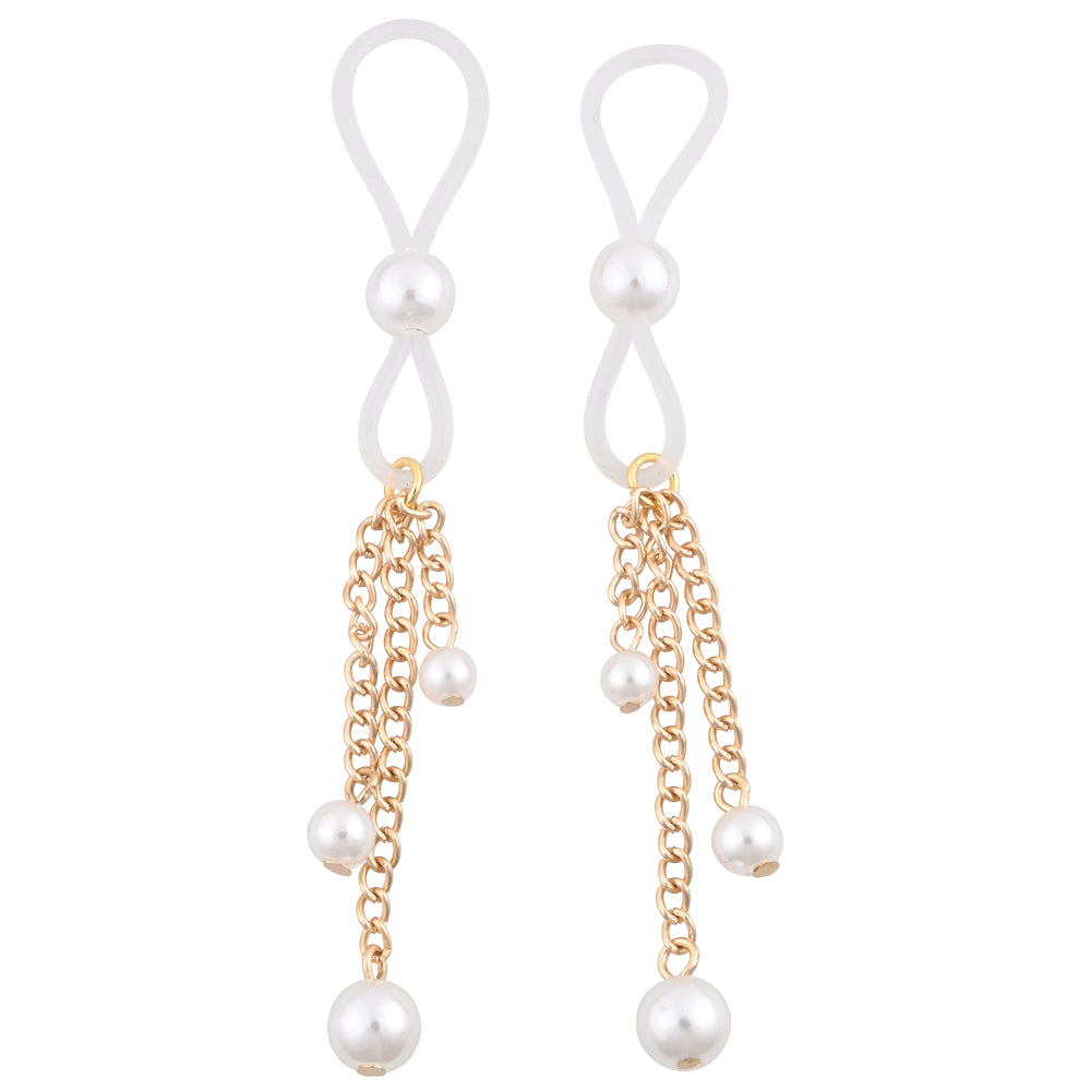 Sex & Mischief Pearl Nipple Ties Nipple Stimulators