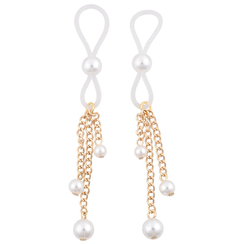 Sex & Mischief Pearl Nipple Ties Nipple Stimulators