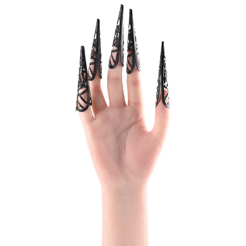 Sex & Mischief Sensory Fingertips - 8.25 cm Black Alloy Body Jewelry (Non Piercing)