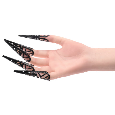 Sex & Mischief Sensory Fingertips - 8.25 cm Black Alloy Body Jewelry (Non Piercing)