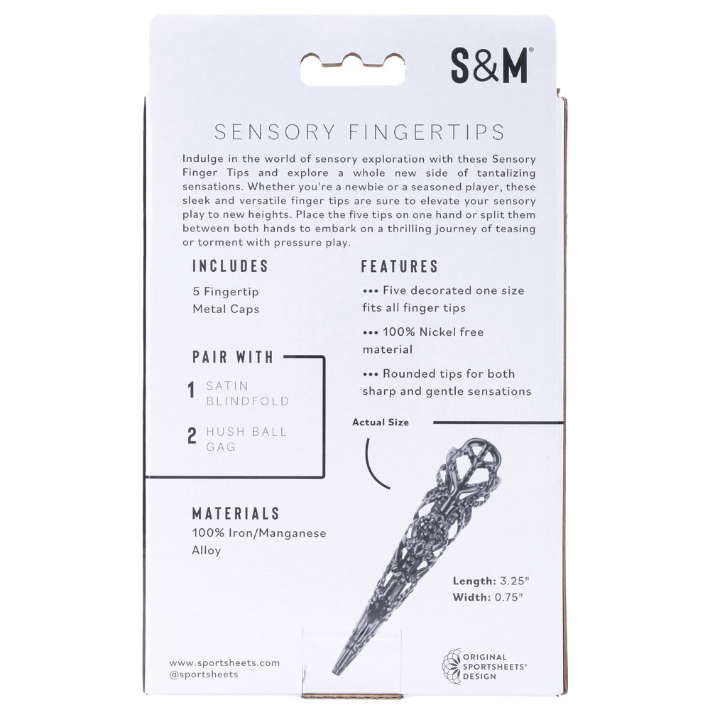 Sex & Mischief Sensory Fingertips - 8.25 cm Black Alloy > Bondage Gear > Medical Instruments