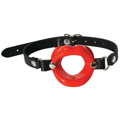Sex & Mischief Silicone Lips Mouth Gag - Adjustable 63.5 cm Strap > Bondage Gear > Gags and Bits