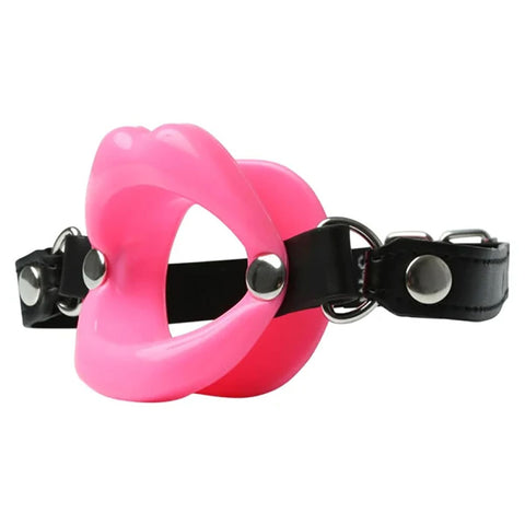 Sex & Mischief Silicone Lips Mouth Gag - 63.5 cm Strap > Bondage Gear > Gags and Bits