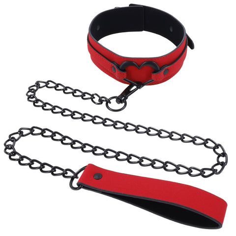 S&M Amor Heart Collar and Leash Leash