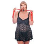 Sex & Mischief Amor Satin Ball Gag With Ribbon Drop > Bondage Gear > Gags and Bits