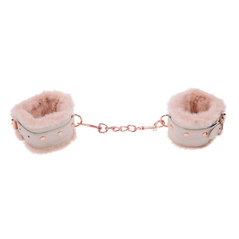 Sex and Mischief Peaches and Cream Fur Handcuffs > Bondage Gear > Restraints