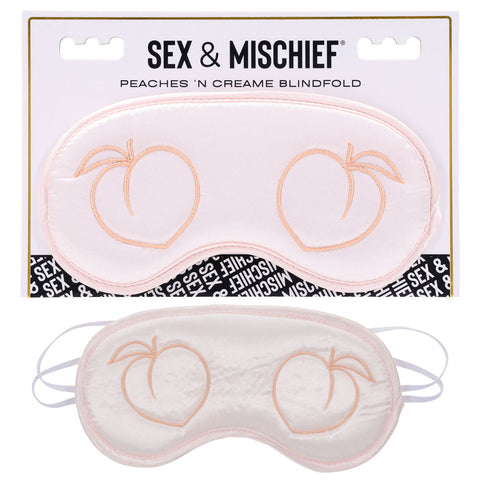 Sex and Mischief Peaches and Cream Blindfold Peach Eyemask > Novelties > Gag Gifts