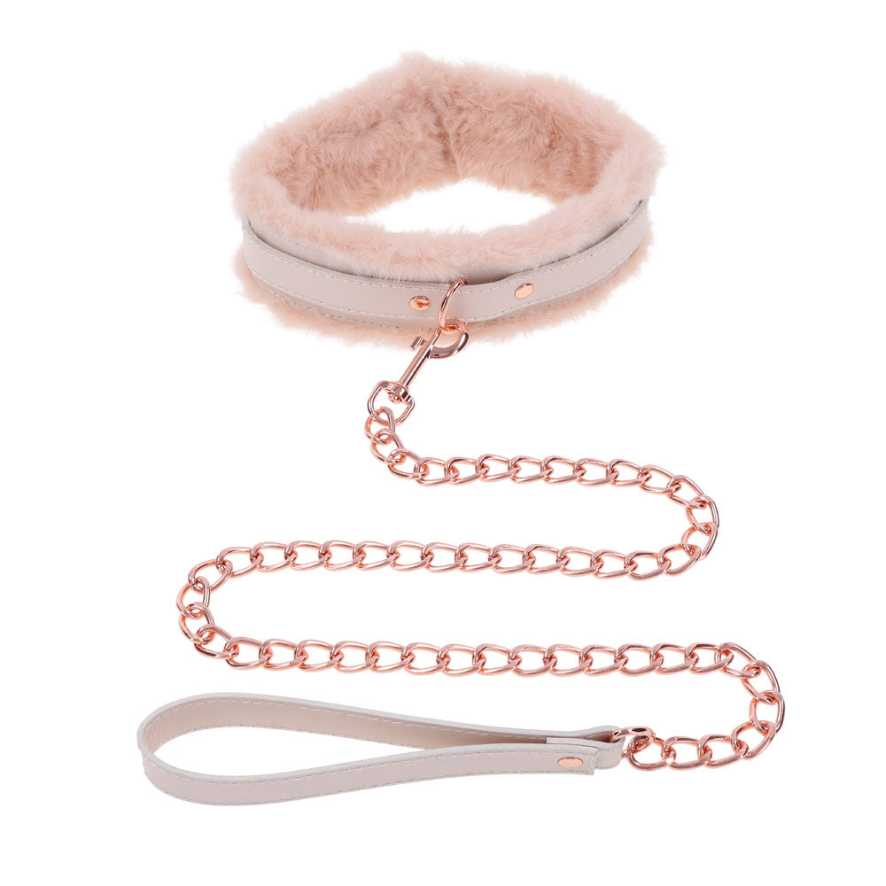 Sex & Mischief Peaches n CreaMe Fur Collar & Leash