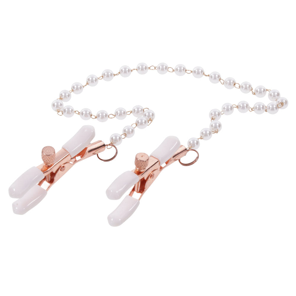 Sex and Mischief Peaches n CreaMe Pearl Nipple Clamps > Sex Toys > Nipple Clips