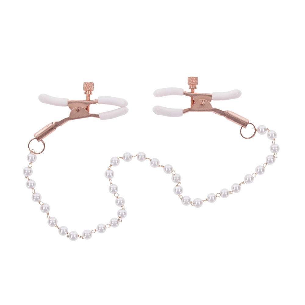 Sex and Mischief Peaches n CreaMe Pearl Nipple Clamps > Sex Toys > Nipple Clips