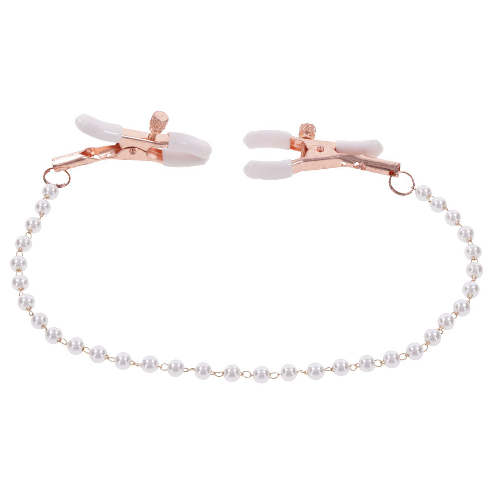 Sex and Mischief Peaches n CreaMe Pearl Nipple Clamps > Sex Toys > Nipple Clips