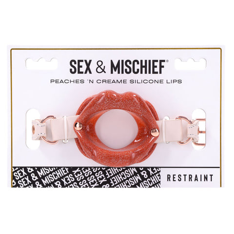 Sex and Mischief Peaches n CreaMe Silicone Lips Adult Toy Gags