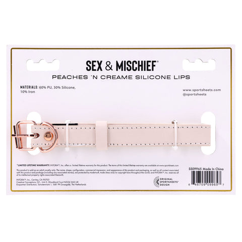 Sex and Mischief Peaches n CreaMe Silicone Lips Adult Toy Gags