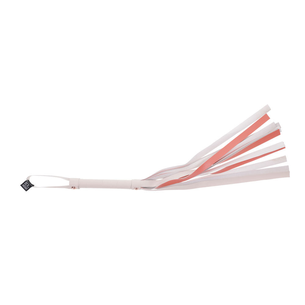 Sex & Mischief Peaches n CreaMe Stripe Flogger 80 cm - Peach Whip > Bondage Gear > Whips & Floggers