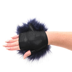 Sex & Mischief - Cougar Spiked Sensory Glove - Navy