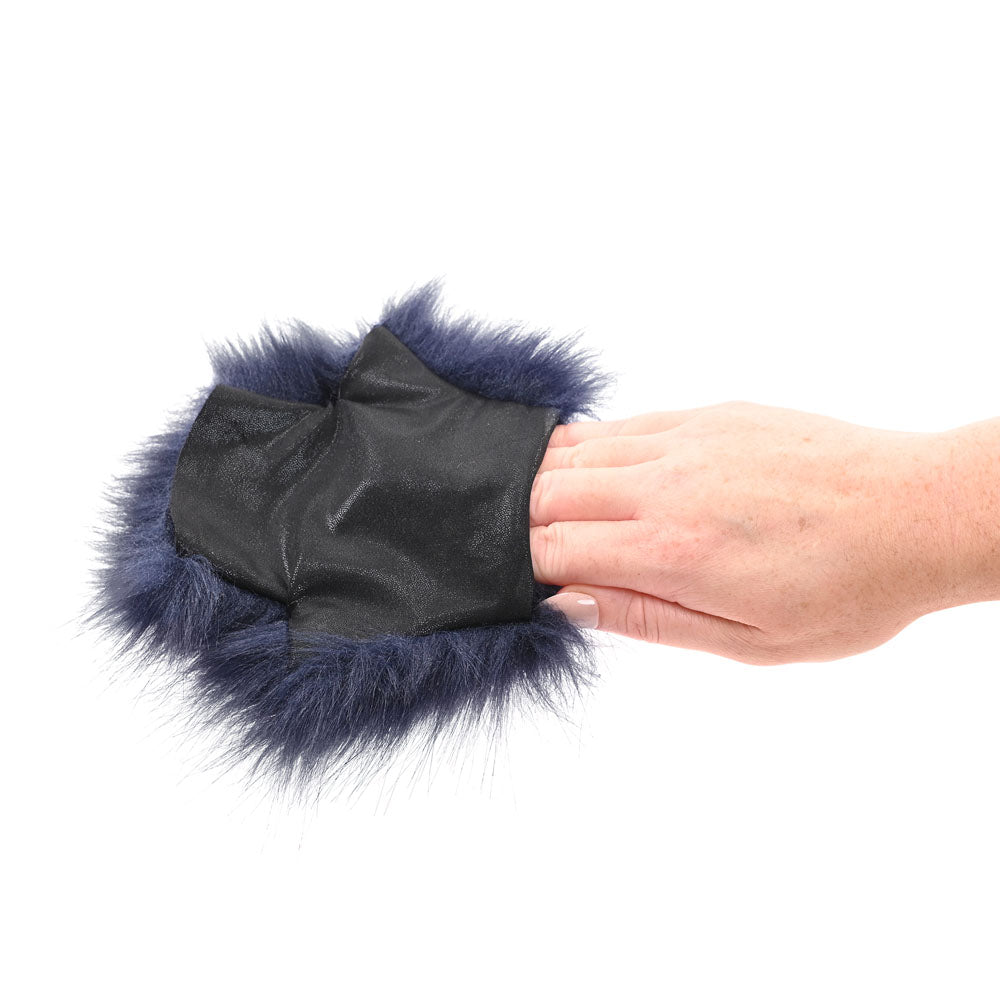 Sex & Mischief - Cougar Spiked Sensory Glove - Navy