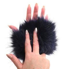 Sex & Mischief - Cougar Spiked Sensory Glove - Navy