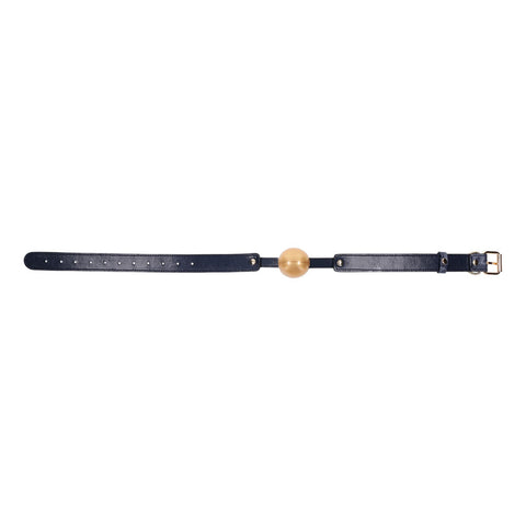 Sex and Mischief Cougar Ball Gag Navy and Gold Mouth Restraint Gags