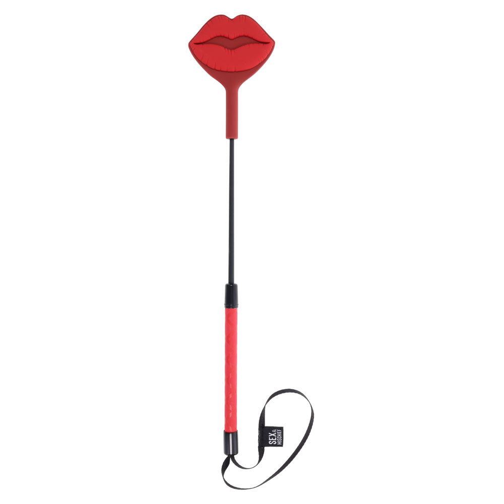 S&M Exs and Ohs Kiss Crop Silicone Tipped Crop Whip Whips & Paddles