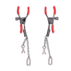 S&M Exs and Ohs Nipple Clamps Tipped Metal Nipple Clamps Set of 2 > Sex Toys > Nipple Clamps