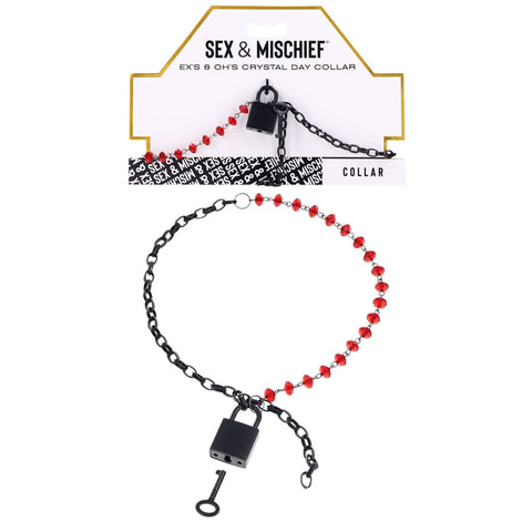 Sm Exs And Ohs Crystal Day Collar Black Collar Jewellery Red Collar