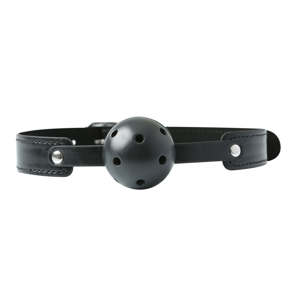 Sex & Mischief Breathable Ball Gag with 5 cm Diameter and Adjustable Strap Mouth Restraint > Bondage Gear > Gags and Bits