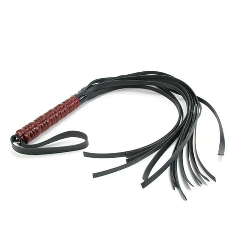 Sex and Mischief Mahogany Flogger for Intimate Adventures Whips & Paddles