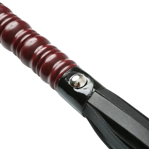 Sex and Mischief Mahogany Flogger for Intimate Adventures Whips & Paddles