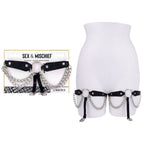 Sportsheets Chain Lace Garters Adjustable Fit Adult Accessory > Clothes > Lingerie Sets