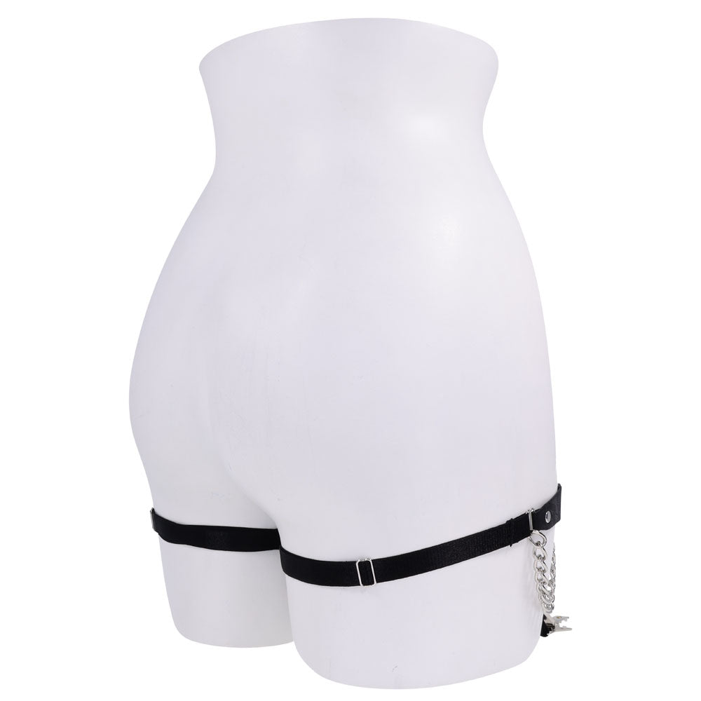 Sportsheets Chain Lace Garters Adjustable Fit Adult Accessory > Clothes > Lingerie Sets