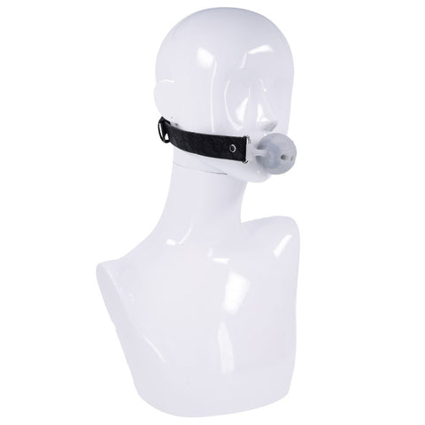 Lace Silicone Breathable Ball Gag for Comfortable Bondage Play Gags
