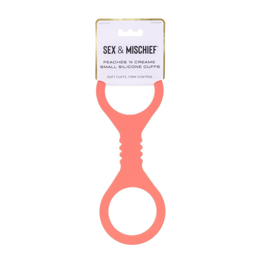 Peaches N Creame Silicone Cuffs (Orange) – Small Silicone Cuffs 9" > Bondage Gear > Restraints
